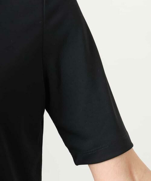 MICHEL KLEIN / ミッシェルクラン カットソー | [遮熱効果素材]ステッチレス五分袖プルオーバー | 詳細25
