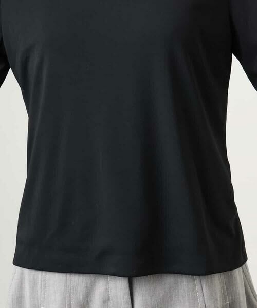MICHEL KLEIN / ミッシェルクラン カットソー | [遮熱効果素材]ステッチレス五分袖プルオーバー | 詳細26