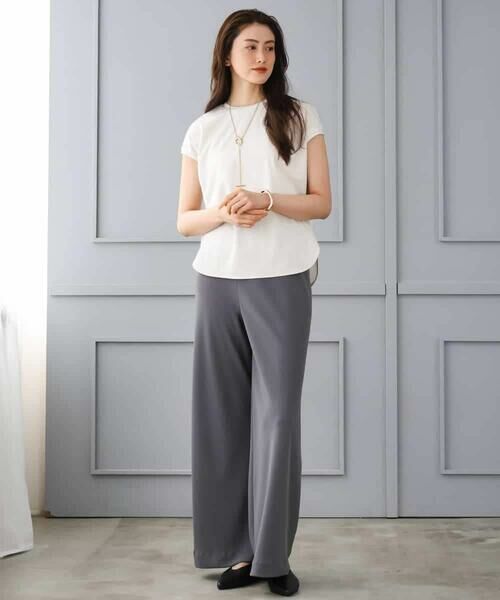 MICHEL KLEIN / ミッシェルクラン その他パンツ | [リラックスボトム]シームレスワイドパンツ | 詳細11