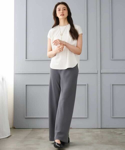 MICHEL KLEIN / ミッシェルクラン その他パンツ | [リラックスボトム]シームレスワイドパンツ | 詳細12