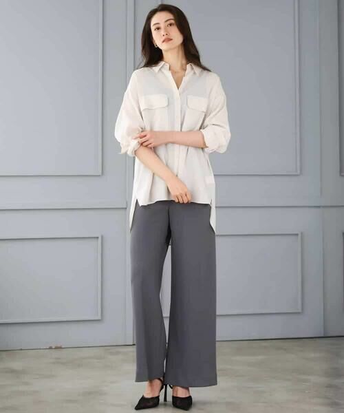 MICHEL KLEIN / ミッシェルクラン その他パンツ | [リラックスボトム]シームレスワイドパンツ | 詳細7