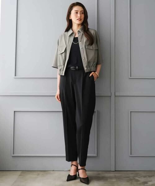 MICHEL KLEIN / ミッシェルクラン ショート・ハーフ・半端丈パンツ | [リラックスボトム]テーパードパンツ | 詳細13