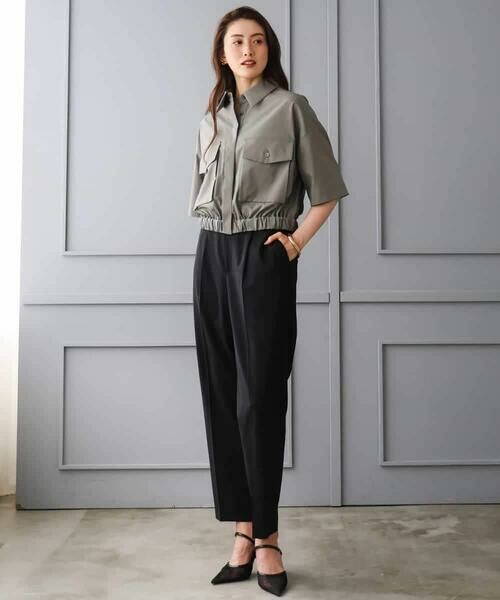 MICHEL KLEIN / ミッシェルクラン ショート・ハーフ・半端丈パンツ | [リラックスボトム]テーパードパンツ | 詳細15