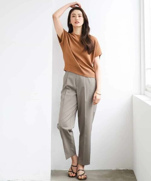 MICHEL KLEIN / ミッシェルクラン ショート・ハーフ・半端丈パンツ | [リラックスボトム]テーパードパンツ | 詳細19