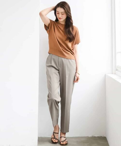 MICHEL KLEIN / ミッシェルクラン ショート・ハーフ・半端丈パンツ | [リラックスボトム]テーパードパンツ | 詳細20