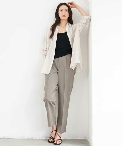 MICHEL KLEIN / ミッシェルクラン ショート・ハーフ・半端丈パンツ | [リラックスボトム]テーパードパンツ | 詳細22