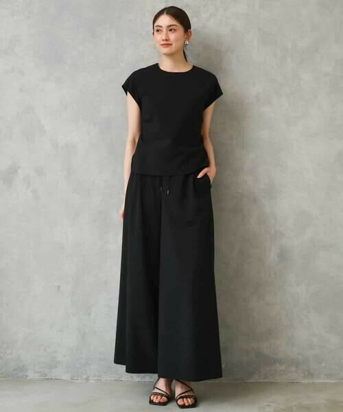 MICHEL KLEIN / ミッシェルクラン その他パンツ | [セットアップ対応/リラックスボトム]ドローストリングワイドパンツ | 詳細2