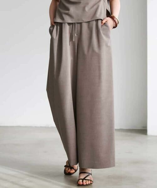 MICHEL KLEIN / ミッシェルクラン その他パンツ | [セットアップ対応/リラックスボトム]ドローストリングワイドパンツ | 詳細21