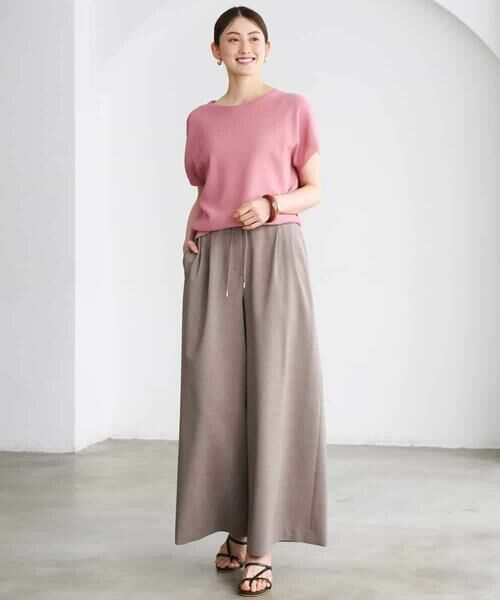 MICHEL KLEIN / ミッシェルクラン その他パンツ | [セットアップ対応/リラックスボトム]ドローストリングワイドパンツ | 詳細27