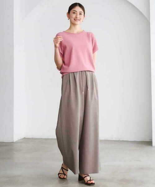 MICHEL KLEIN / ミッシェルクラン その他パンツ | [セットアップ対応/リラックスボトム]ドローストリングワイドパンツ | 詳細28