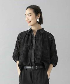 MICHEL KLEIN / ミッシェルクラン シャツ・ブラウス | ボーラーレースブラウス