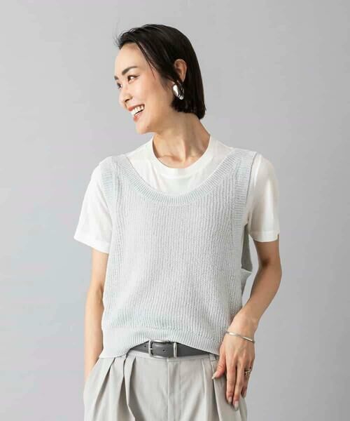 MICHEL KLEIN / ミッシェルクラン ベスト | ニットベスト | 詳細7