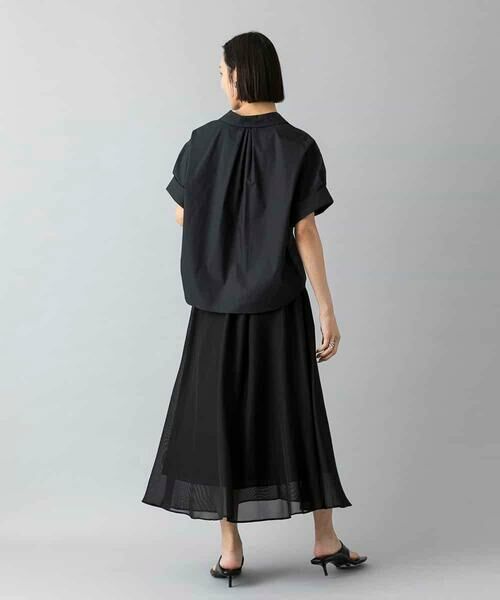 MICHEL KLEIN / ミッシェルクラン ロング・マキシ丈スカート | [セットアップ対応]メッシュフレアスカート | 詳細14