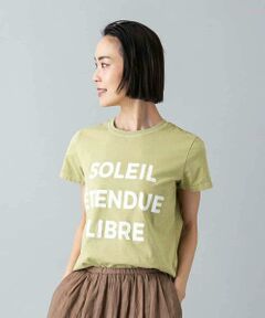 MICHEL KLEIN / ミッシェルクラン カットソー | クラックプリントロゴTシャツ