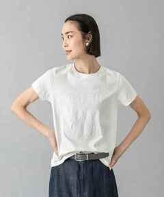 MICHEL KLEIN / ミッシェルクラン カットソー | クラックプリントロゴTシャツ