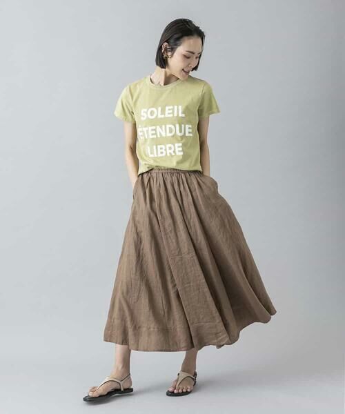 MICHEL KLEIN / ミッシェルクラン カットソー | クラックプリントロゴTシャツ | 詳細20