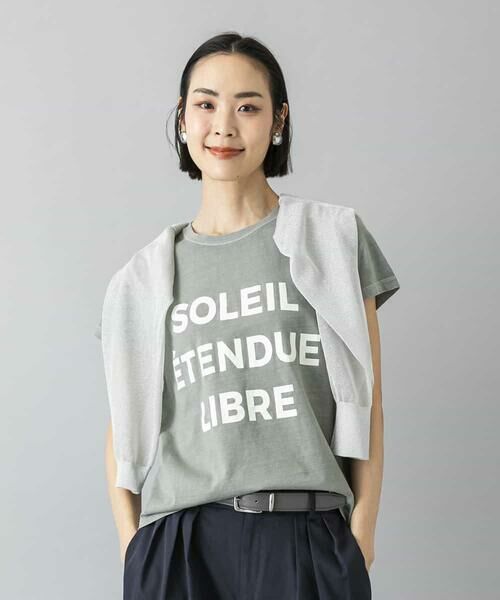 MICHEL KLEIN / ミッシェルクラン カットソー | クラックプリントロゴTシャツ | 詳細21
