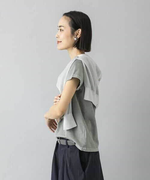 MICHEL KLEIN / ミッシェルクラン カットソー | クラックプリントロゴTシャツ | 詳細22