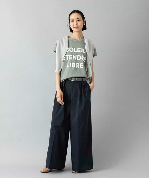 MICHEL KLEIN / ミッシェルクラン カットソー | クラックプリントロゴTシャツ | 詳細23
