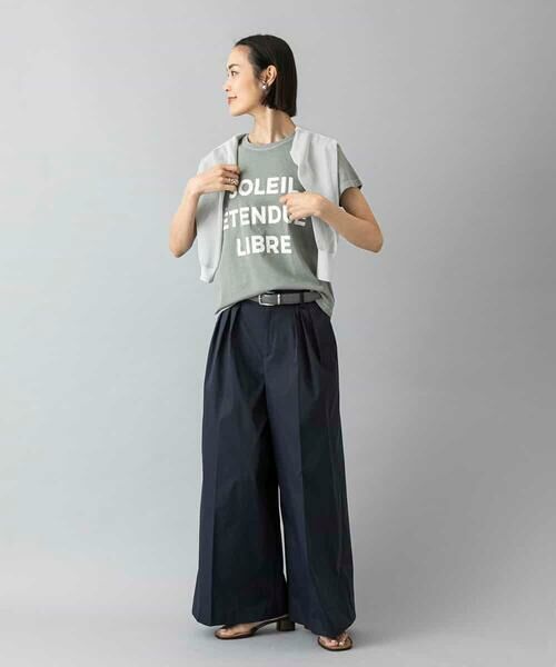 MICHEL KLEIN / ミッシェルクラン カットソー | クラックプリントロゴTシャツ | 詳細24