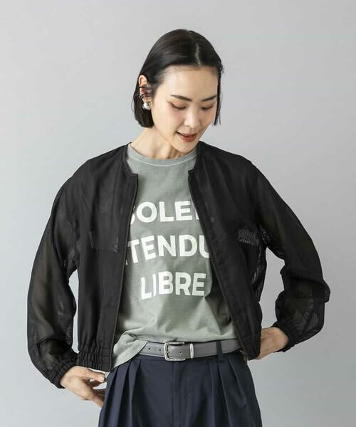 MICHEL KLEIN / ミッシェルクラン カットソー | クラックプリントロゴTシャツ | 詳細26