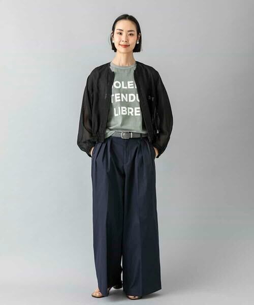 MICHEL KLEIN / ミッシェルクラン カットソー | クラックプリントロゴTシャツ | 詳細29