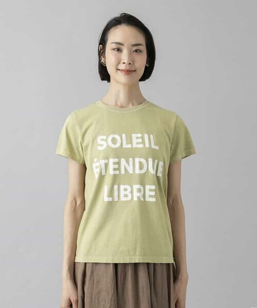 MICHEL KLEIN / ミッシェルクラン カットソー | クラックプリントロゴTシャツ | 詳細7