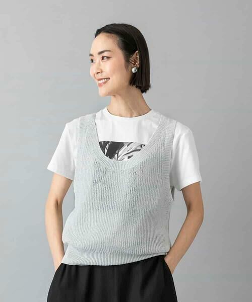 MICHEL KLEIN / ミッシェルクラン カットソー | フォトTシャツ | 詳細18