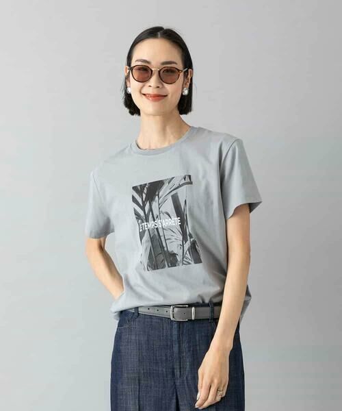 MICHEL KLEIN / ミッシェルクラン カットソー | フォトTシャツ（グレー）