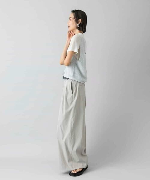 MICHEL KLEIN / ミッシェルクラン その他パンツ | 2タックワイドチノパンツ | 詳細12
