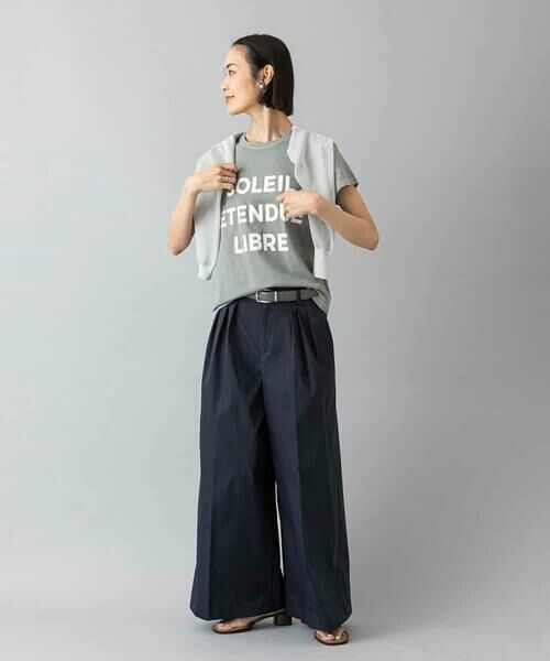 MICHEL KLEIN / ミッシェルクラン その他パンツ | 2タックワイドチノパンツ | 詳細18