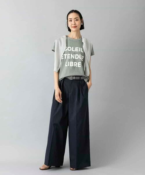 MICHEL KLEIN / ミッシェルクラン その他パンツ | 2タックワイドチノパンツ | 詳細19