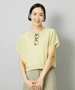 MICHEL KLEIN / ミッシェルクラン ニット・セーター | ホールガーメント(R)フレンチスリーブニット