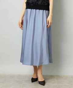 MICHEL KLEIN / ミッシェルクラン ロング・マキシ丈スカート | [リラックスボトム]ヴィンテージサテン ナロースカート