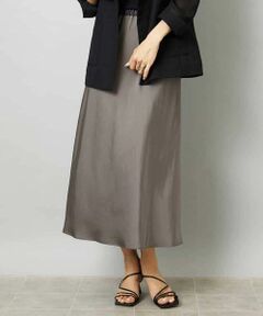 MICHEL KLEIN / ミッシェルクラン ロング・マキシ丈スカート | [リラックスボトム]ヴィンテージサテン ナロースカート