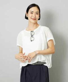 MICHEL KLEIN / ミッシェルクラン カットソー | [ドライタッチ]ワッフルバルーンプルオーバー