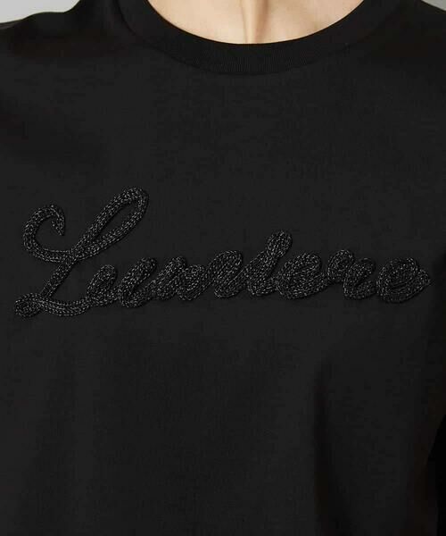 MICHEL KLEIN / ミッシェルクラン カットソー | メタリックチェーンテープ刺繍ロゴＴシャツ | 詳細14