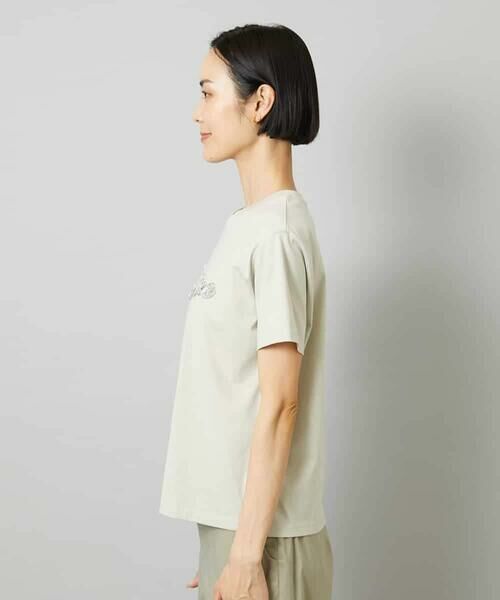 MICHEL KLEIN / ミッシェルクラン カットソー | メタリックチェーンテープ刺繍ロゴＴシャツ | 詳細18