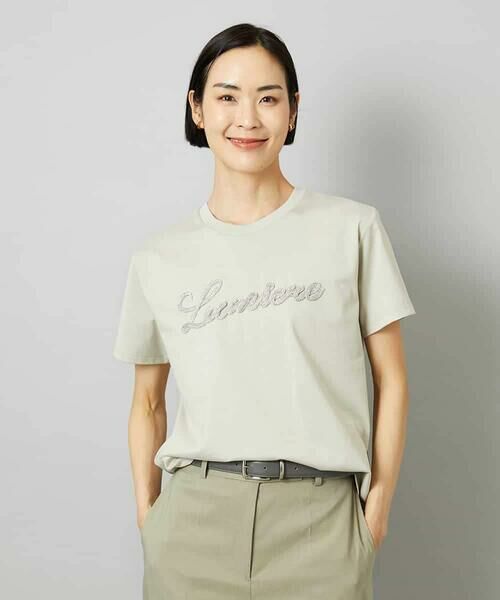 MICHEL KLEIN / ミッシェルクラン カットソー | メタリックチェーンテープ刺繍ロゴＴシャツ | 詳細4