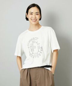MICHEL KLEIN / ミッシェルクラン カットソー | 透明箔プリントTシャツ