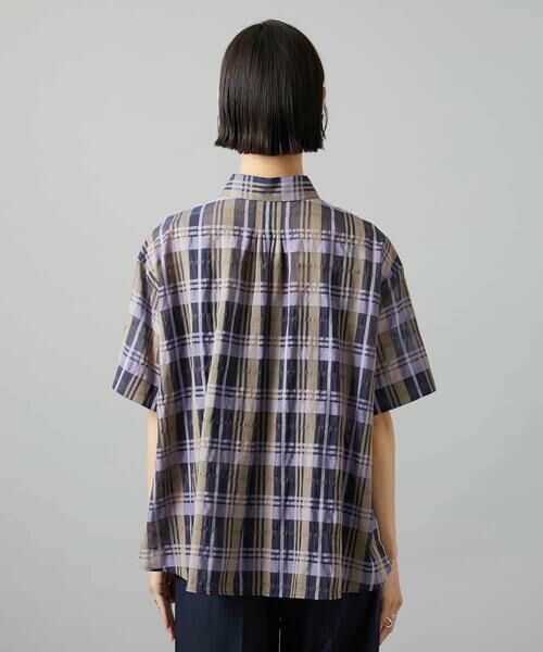 MICHEL KLEIN / ミッシェルクラン シャツ・ブラウス | シアーチェックシャツ | 詳細24