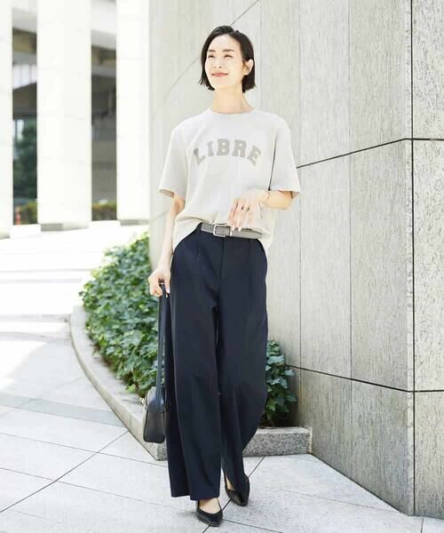 MICHEL KLEIN / ミッシェルクラン カットソー | ボクシ—ロゴＴシャツ | 詳細3
