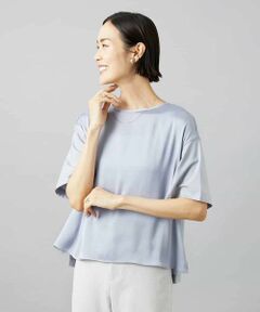 MICHEL KLEIN / ミッシェルクラン カットソー | サテンドッキングプルオーバー