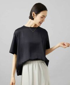 MICHEL KLEIN / ミッシェルクラン カットソー | サテンドッキングプルオーバー