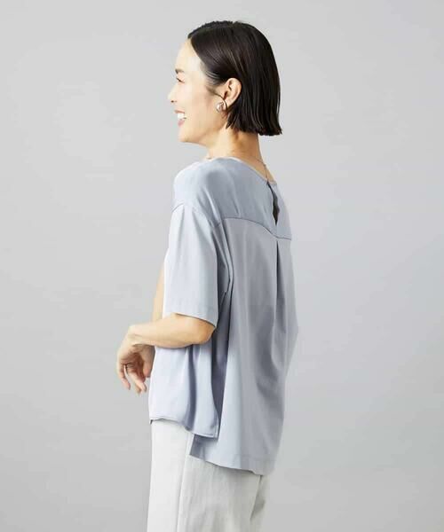 MICHEL KLEIN / ミッシェルクラン カットソー | サテンドッキングプルオーバー | 詳細2