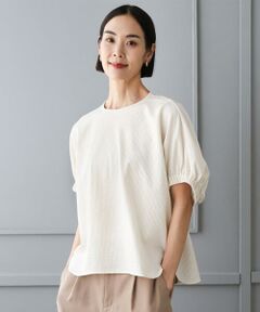 MICHEL KLEIN / ミッシェルクラン カットソー | [新色追加/接触冷感]サッカードルマンスリーブカットソー