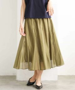 MICHEL KLEIN / ミッシェルクラン ロング・マキシ丈スカート | シアーフレアスカート