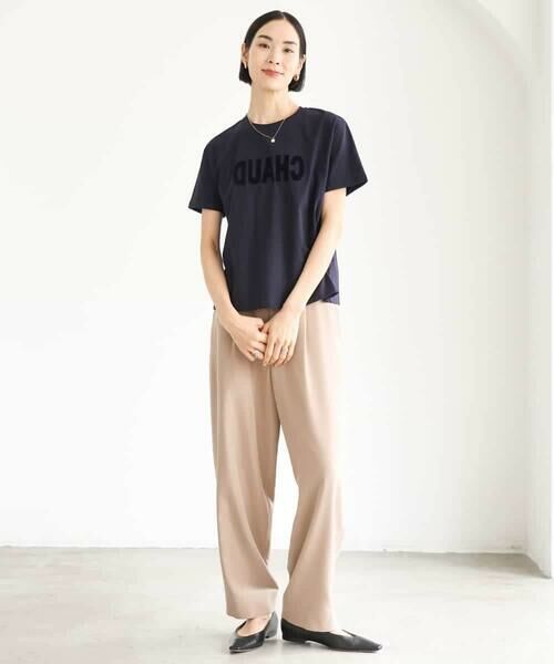 MICHEL KLEIN / ミッシェルクラン カットソー | フロッキーロゴTシャツ | 詳細12