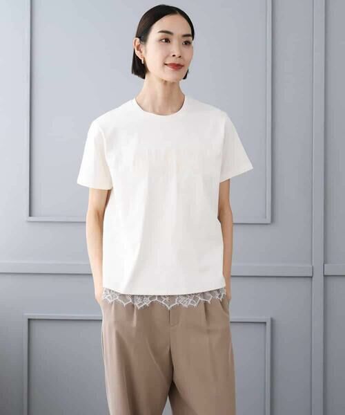 MICHEL KLEIN / ミッシェルクラン カットソー | フロッキーロゴTシャツ | 詳細16