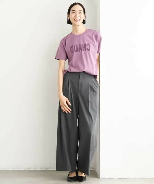 MICHEL KLEIN / ミッシェルクラン カットソー | フロッキーロゴTシャツ | 詳細2